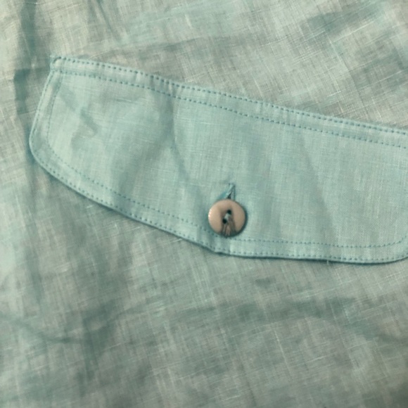 Vintage J. Marco 100% Linen Zip Button down Jacket crop Top Size Large - Picture 6 of 9